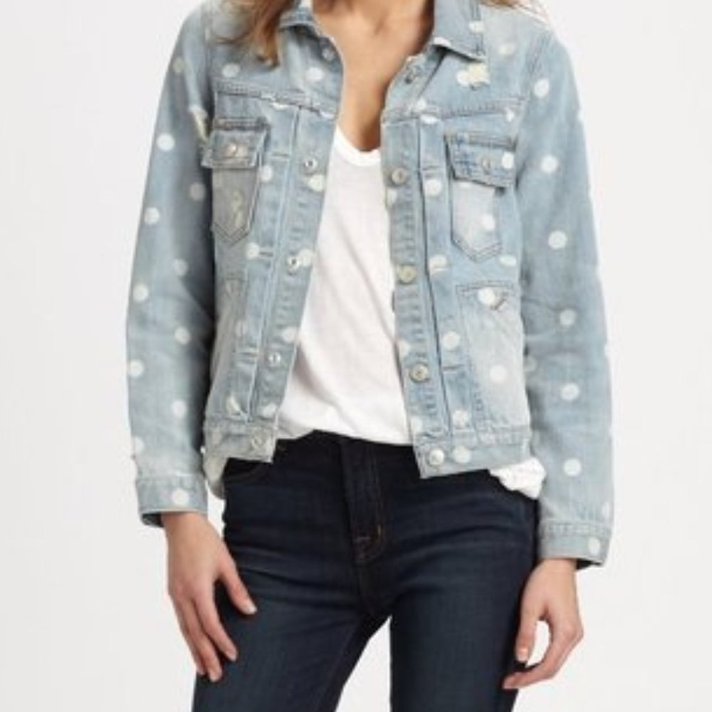 Marc By Marc Jacob Polka Dot Denim Jacket